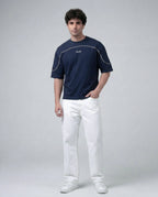 Boxy Fit Piping T-shirt