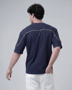 Boxy Fit Piping T-shirt