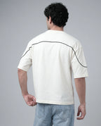 Boxy Fit Piping T-shirt